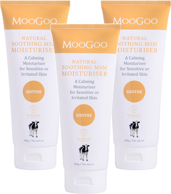 MOOGOO MSM舒緩霜, 200g, 3條