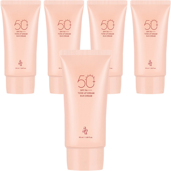 아유아유 톤업드림 선크림 SPF50+ PA++++, 50ml, 5개