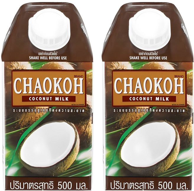 椰奶, 500ml, 2個