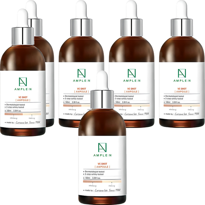 앰플엔 브이씨샷 비타민 앰플, 100ml, 6개