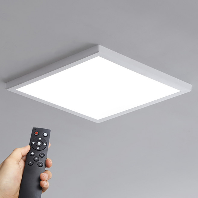 직하 엣지 리모컨 방등 LED 50W, 화이트