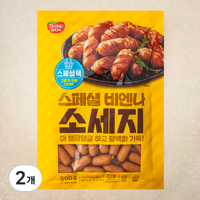 동원 스페셜 비엔나 소시지, 500g, 2개