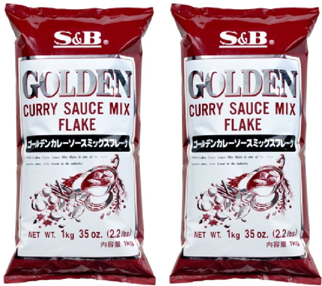 에스앤비 골든카레 분말, 1kg, 2개