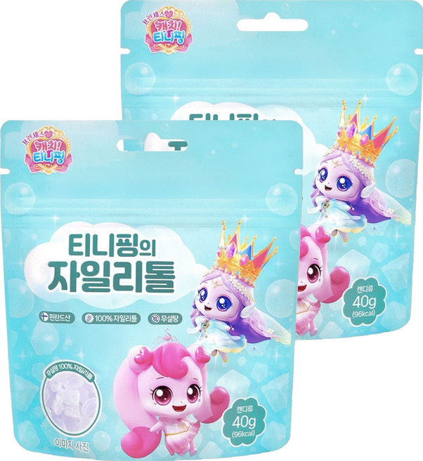 캐치티니핑 티니핑의 자일리톨 캔디, 40g, 2개