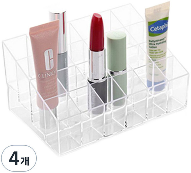 에이비엠코리아 심플 립스틱 정리함 24구, 4개