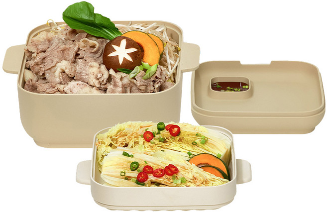 실리만 국내생산 요리 실리콘 찜기 멀티 1600ml 오트베이지 1개