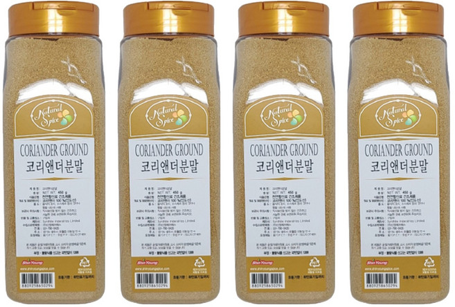 내츄럴스파이스 코리앤더 그라운드, 450g, 4개