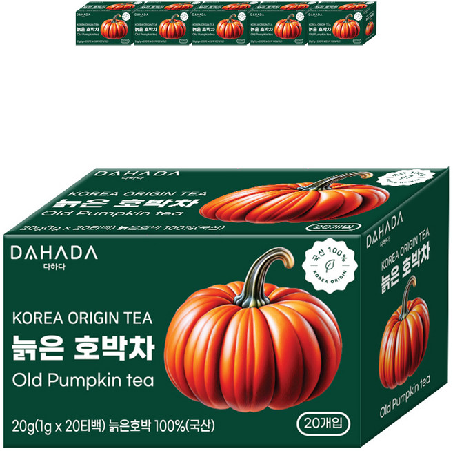 다하다 늙은 호박차, 1g, 20개입, 6개