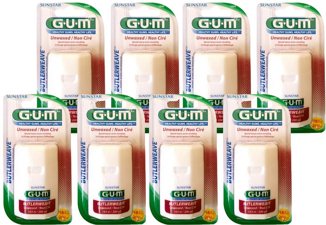 검 위브 언왁스 치실 1040, 8개, 1개입