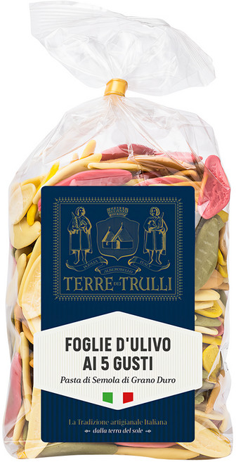 Terre dei Trulli 蔬菜5色義大利麵 義大利原產地, 500g, 1包