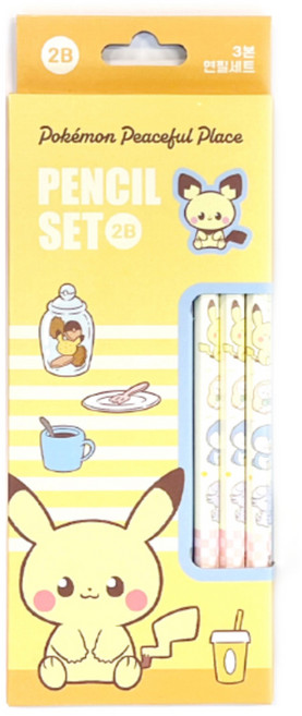 포켓몬스터 3본 연필 세트 2B, 랜덤발송, 10세트