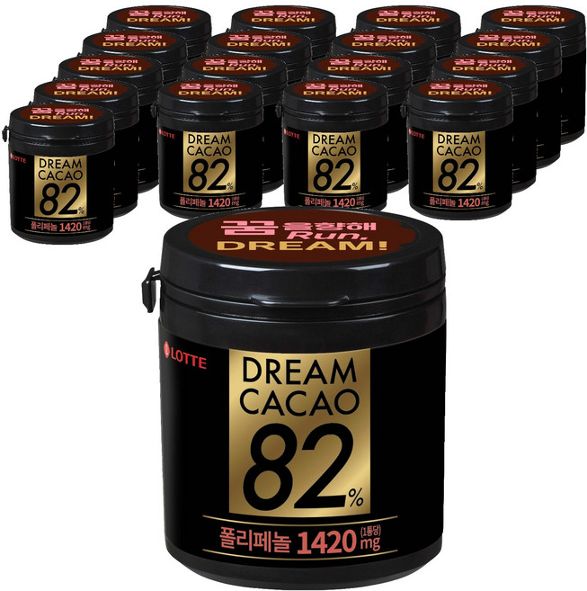 롯데웰푸드 드림카카오 82%, 86g, 18개
