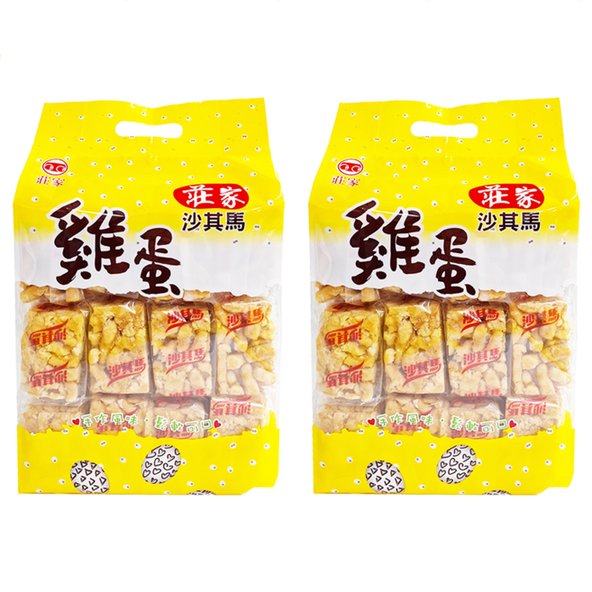 莊家 雞蛋沙其馬, 450g, 2袋