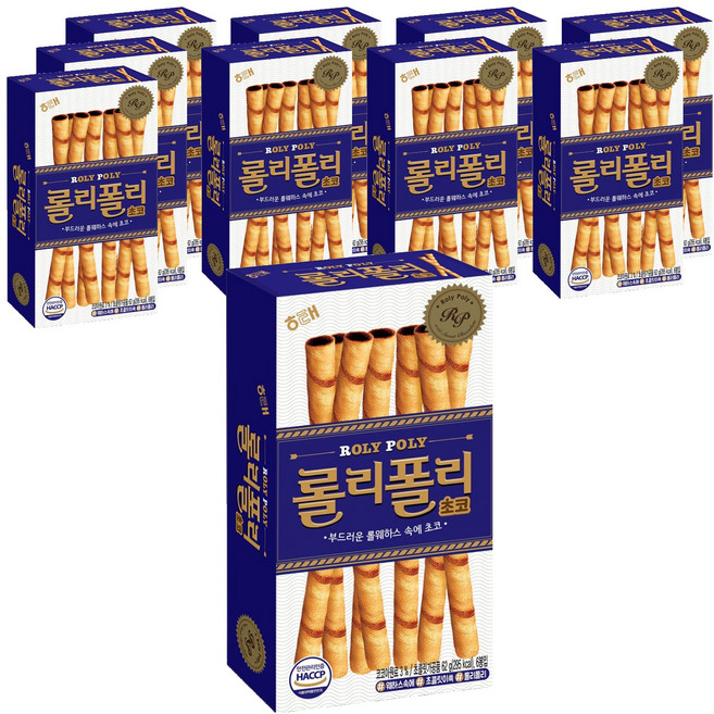 해태제과 롤리폴리 초코, 62g, 10개