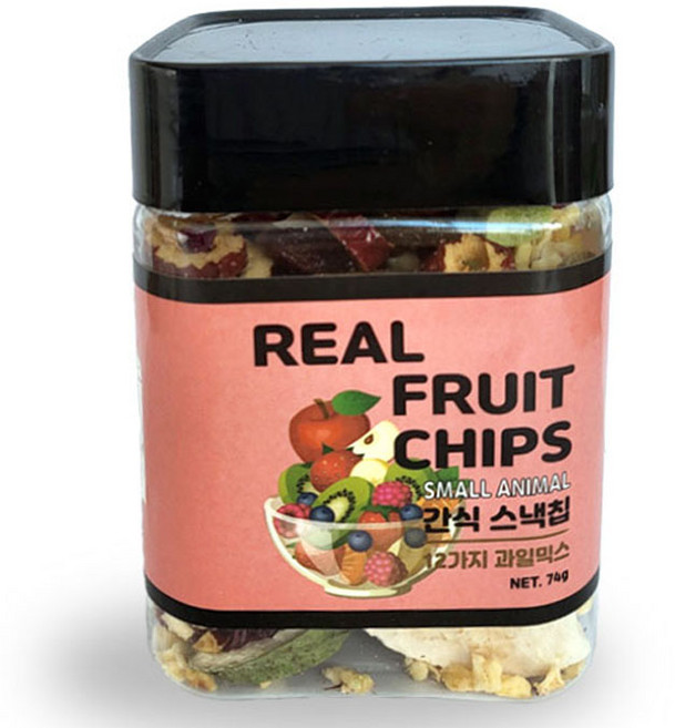 그로비타 소동물 프리미엄 종합 과일 간식, 74g, 1개