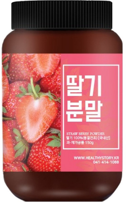 건강스토리 국내산 딸기 분말, 150g, 1개