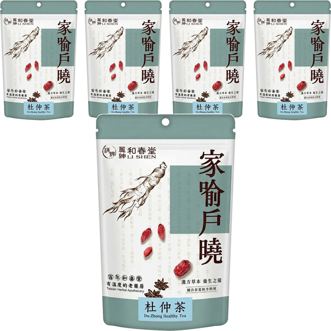 麗紳和春堂 給你杜仲茶, 10包, 10g, 5袋