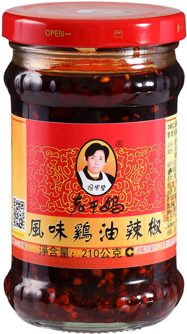 老干媽 風味雞油辣椒, 210g, 1罐