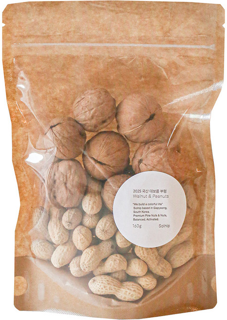 유명산지 정월대보름 국산 부럼 피호두 80g + 피땅콩 80g, 160g, 1개