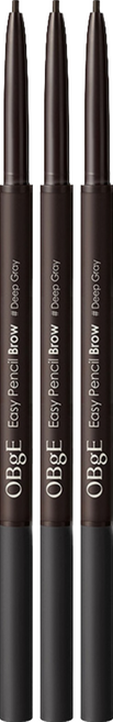 OBge 이지 펜슬 브로우 0.08g, 딥그레이, 3개