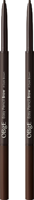 OBge 이지 펜슬 브로우 0.08g, 다크브라운, 2개