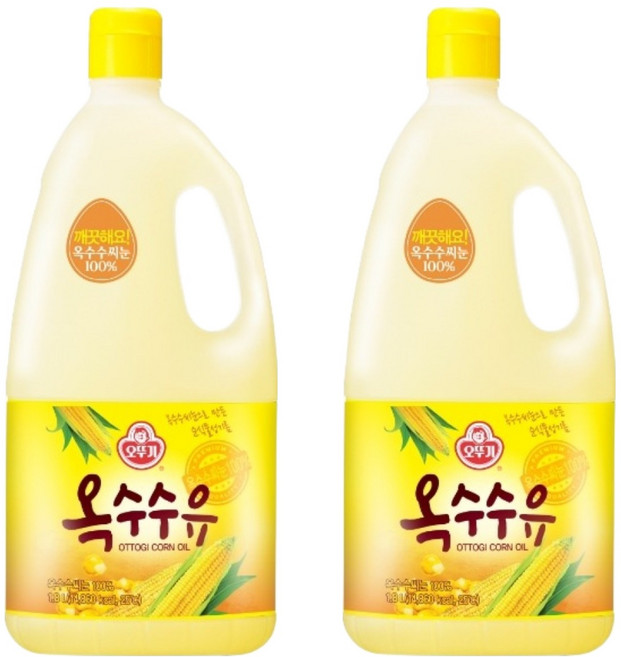 오뚜기 옥수수유, 2개, 1.8L