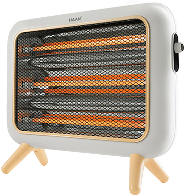 한경희생활과학 뉴트로 3단 석영관 전기히터, HAAN-RT100, 화이트