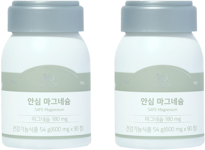안국건강 안심마그네슘 영양제, 90정, 2개