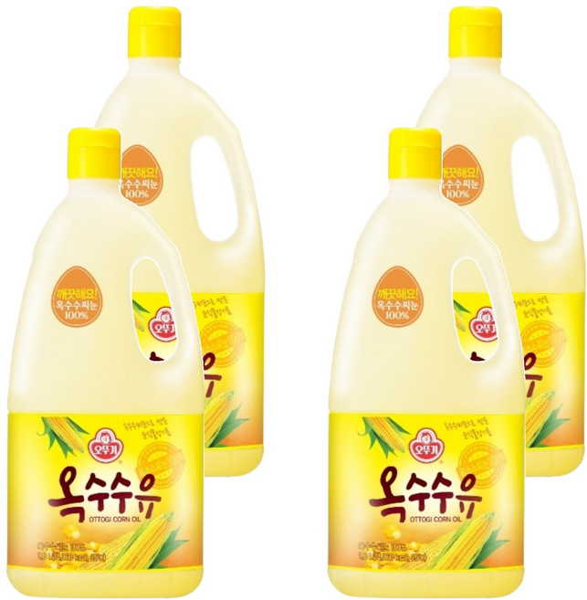 오뚜기 옥수수유, 4개, 1.8L