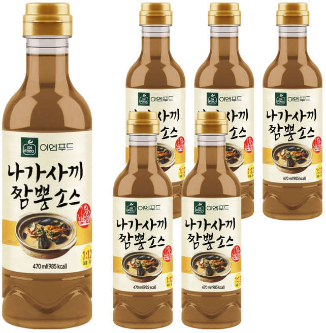 이엔푸드 나가사끼 짬뽕소스, 470ml, 6개