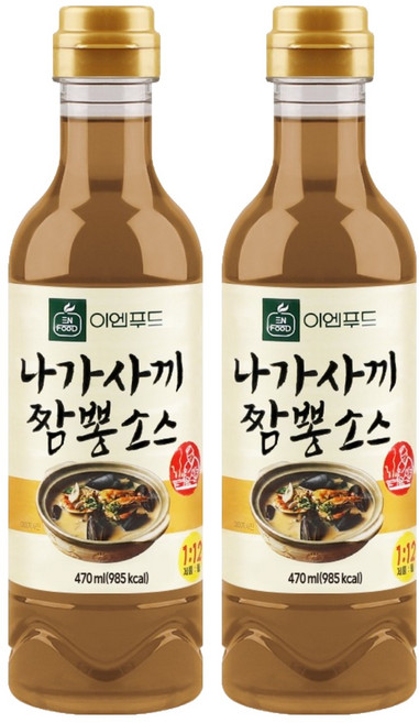 이엔푸드 나가사끼 짬뽕소스, 470ml, 2개