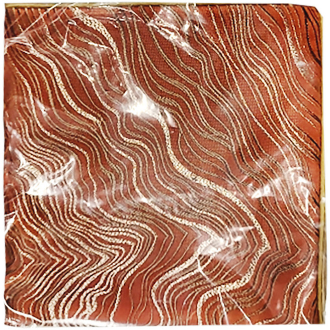 KUIBAO 快豹生活 歐式流金輕奢度金絲抱枕套, 單面金絲 + 橘色