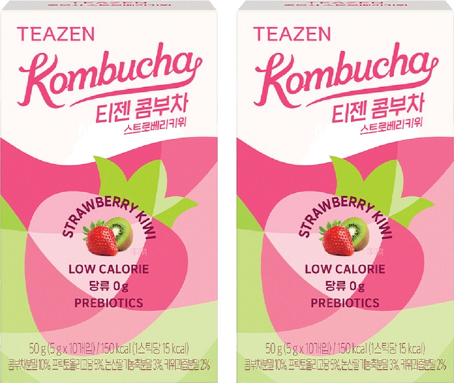 TEAZEN 茶禪 康普茶 草莓&奇異果口味, 2個, 5g, 10入