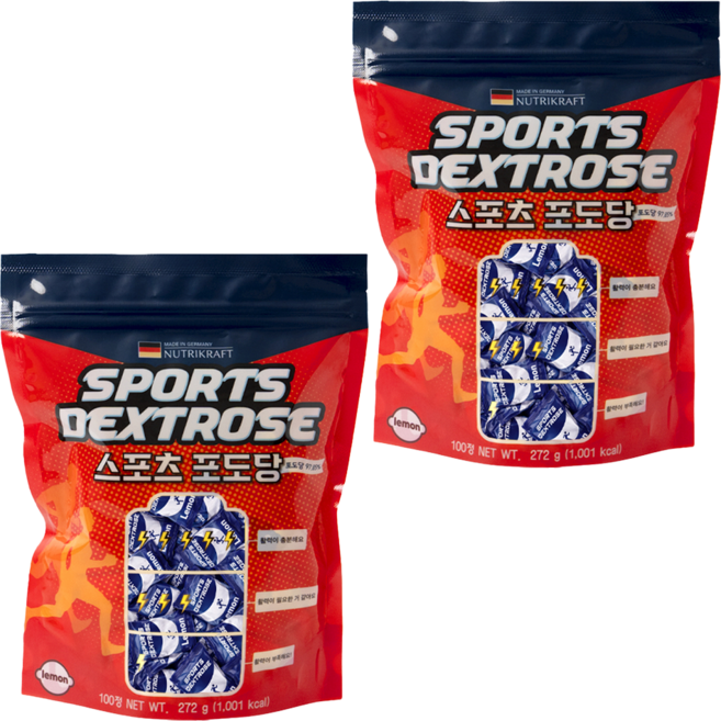 Nutrikraft 運動葡萄糖糖果, 100錠, 2個