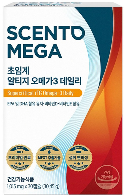 뉴트리원 센토메가 초임계 알티지 오메가3 데일리 30.45g, 30정, 1개