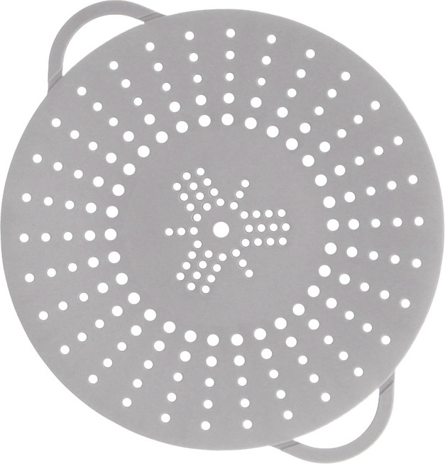 키에 다용도 실리콘 찜기 찜판 그레이, 1개, 25cm