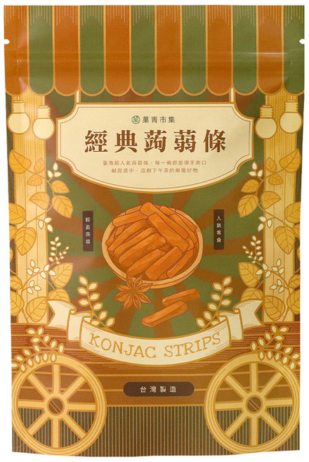 Green Market 菓青市集 五香蒟蒻條, 200g, 1包