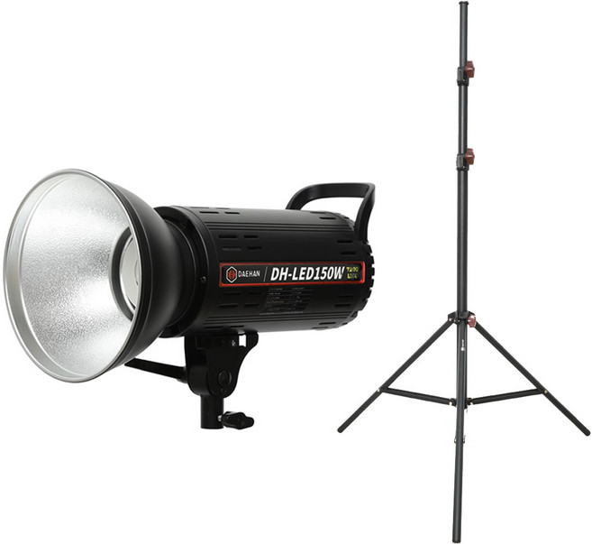 대한 인물 소품 제품 상품 액세서리 의류 쇼핑몰 돌잔치 셀프 촬영 조명 썬빔라이트 + 휴대용 접이식 스탠드 세트, 1세트, KIT-SUN02