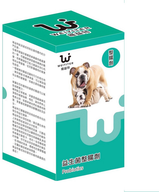 WEIYITER 維益特 台灣公司貨 益生菌整腸劑 全齡犬貓用 100g, 1盒