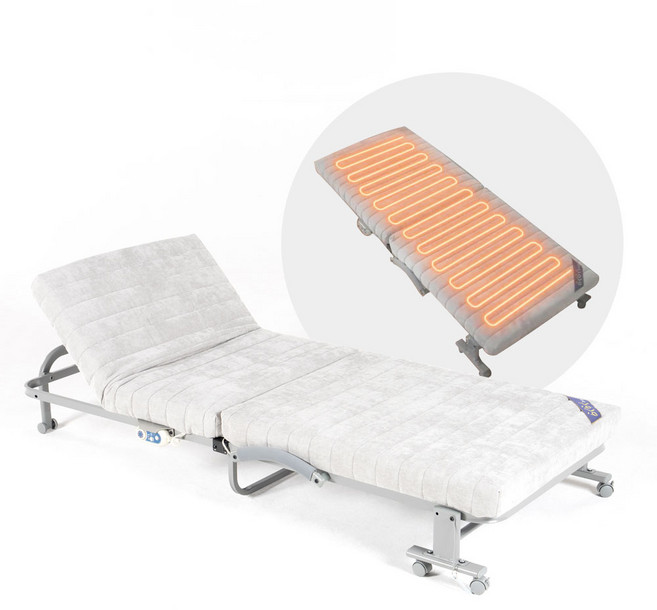 라꾸라꾸 프리미엄 골드 온열 접이식침대 G CBK-006S, 그레이