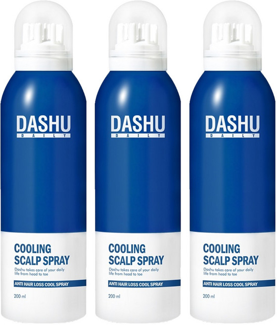 다슈 데일리 쿨링 두피 스프레이, 200ml, 3개