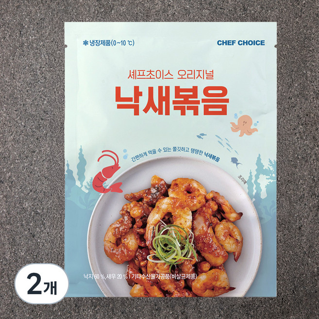 셰프초이스 오리지널 낙새볶음, 400g, 2개