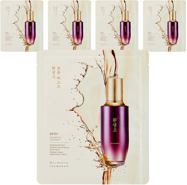 더페이스샵 예화담 환생고 보윤 마스크 30ml, 1개입, 5개