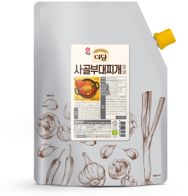 다담 사골부대찌개양념, 2kg, 1개