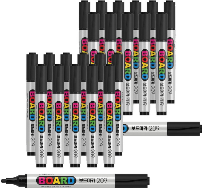 펜맥스 보드마카 209, 흑색, 24개