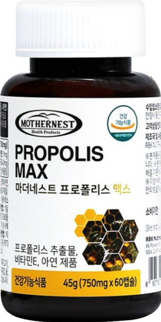 마더네스트 프로폴리스 맥스, 60정, 1개