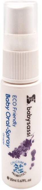 babysassi 誰是寶貝 兒童口腔噴護劑加鈣益生菌 葡萄