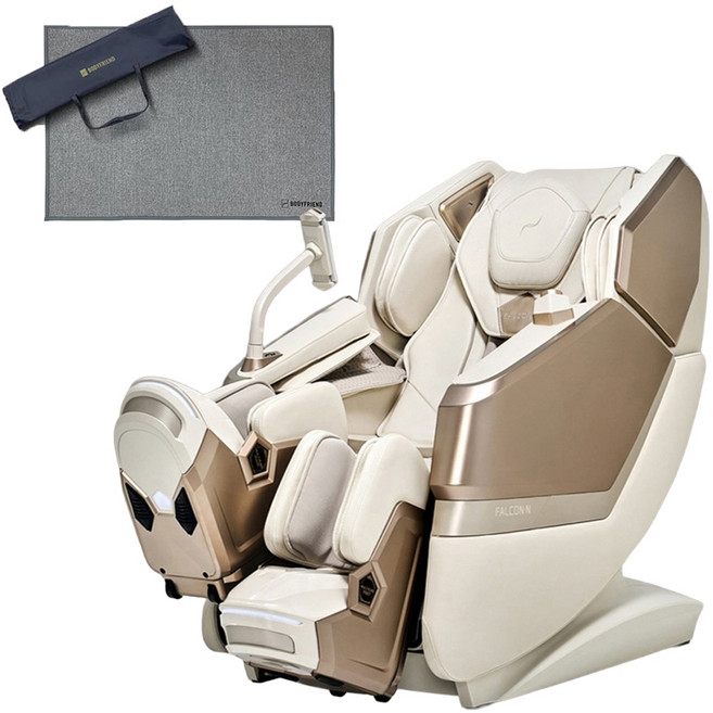 바디프랜드 팔콘N 헬스케어로봇 안마의자 + 러그 세트 방문설치, BFH-4010, 단일색상(안마의자), 그레이(러그)