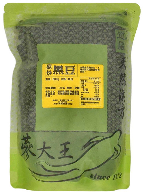 蔘大王 碳炒黑豆, 600g, 1包
