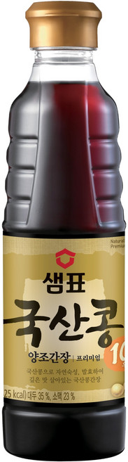 샘표 국산콩 양조간장, 500ml, 1개